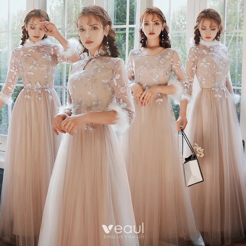 chinese style bridesmaid dresses Yu Bai Xin Qingshan Line New Chinese Style Blue Butterfly Dress Set Green dress, Tencel jacquard / Small size