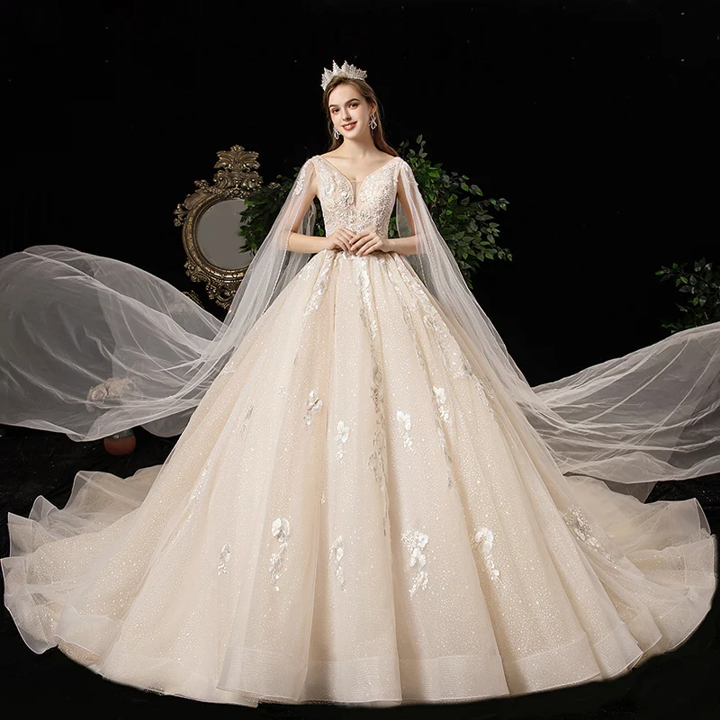 open lace back dress Rhinestone Wedding Dresses Bling Bling Beaded Crystal Sheer Straps Sle main image 0