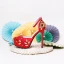 Fashion Red Wedding Shoes 2020 Satin Ankle Strap Rhinestone Lace Flower 14 cm Stiletto Heels Pointed Toe Wedding High Heels