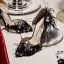 Charmant Schwarz Abend Damenschuhe 2020 Feder Perlenstickerei Strass Pailletten Perle 9 cm Stilettos Spitzschuh Hochhackige