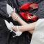 Schöne Ivory / Creme Brautschuhe 2020 Spitze Knöchelriemen Strass 7 cm Stilettos Spitzschuh Hochzeit Hochhackige