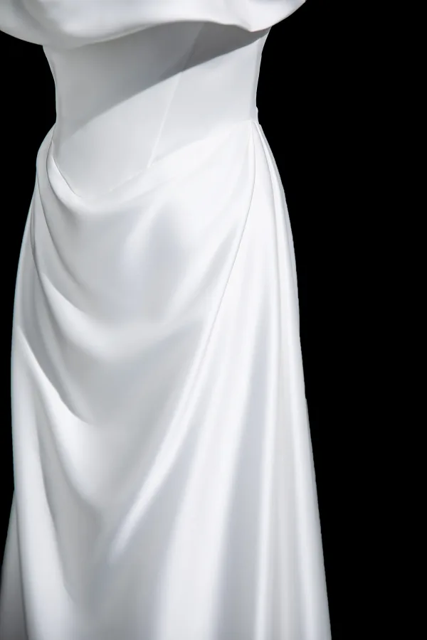Schlicht Ivory / Creme Abendkleider 2025 A Linie Bandeau Ärmellos Rückenfreies Lange Abend Festliche Kleider