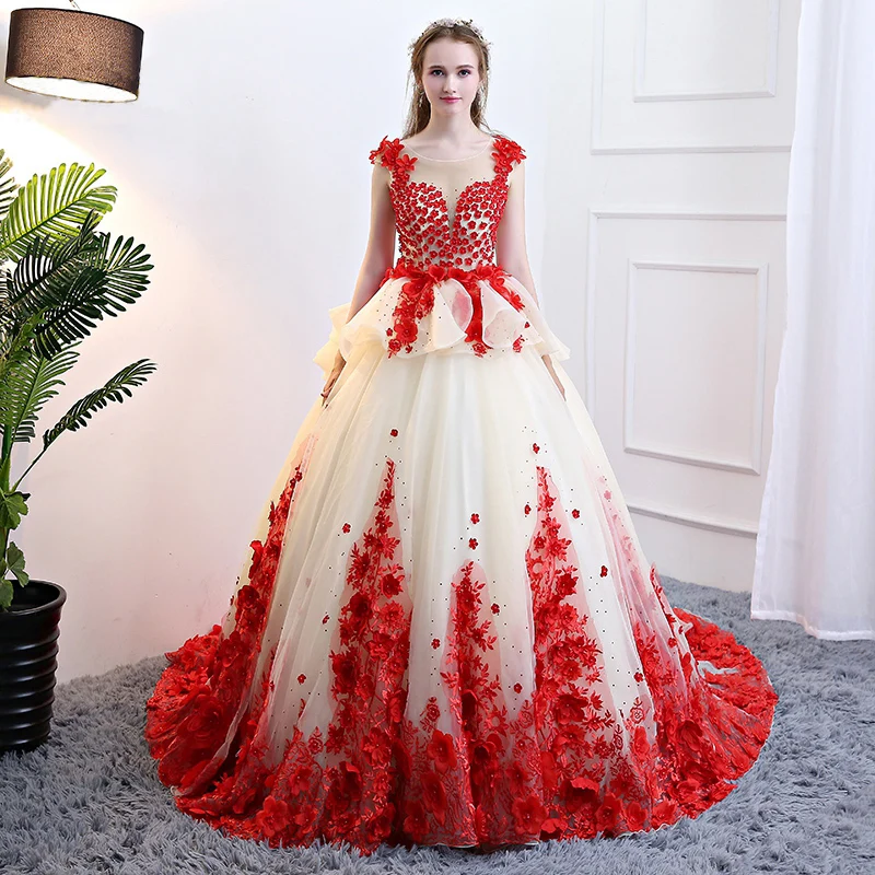 open lace back dress Two Piece Prom Dresses Cheap Formal Quinceanera Dresses|Sheergirl.com –  SheerGirl