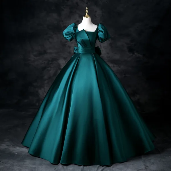 emerald green puffy dress 1950s Vintage Advance Sewing Pattern 8045 Misses Empire Waist Dress Si –  Vintage4me2 main image 1
