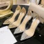Sexy Transparent Silver Evening Party Rivet Pumps 2021 10 cm Stiletto Heels Pointed Toe Pumps High Heels