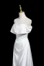Schlicht Ivory / Creme Abendkleider 2025 A Linie Bandeau Ärmellos Rückenfreies Lange Abend Festliche Kleider