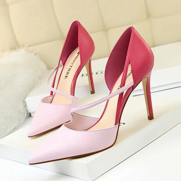 Chic / Beautiful Blushing Pink Evening Party Womens Shoes 2020 9 cm Stiletto Heels Pointed Toe High Heels