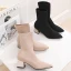 Stilig Svart Casual Flette Kvinners støvler 2020 5 cm Tykk Hæler Spisse Boots