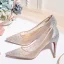 Uroczy Ecru Rhinestone Buty Ślubne 2020 Cekiny 10 cm Szpilki Szpiczaste Ślub Czółenka