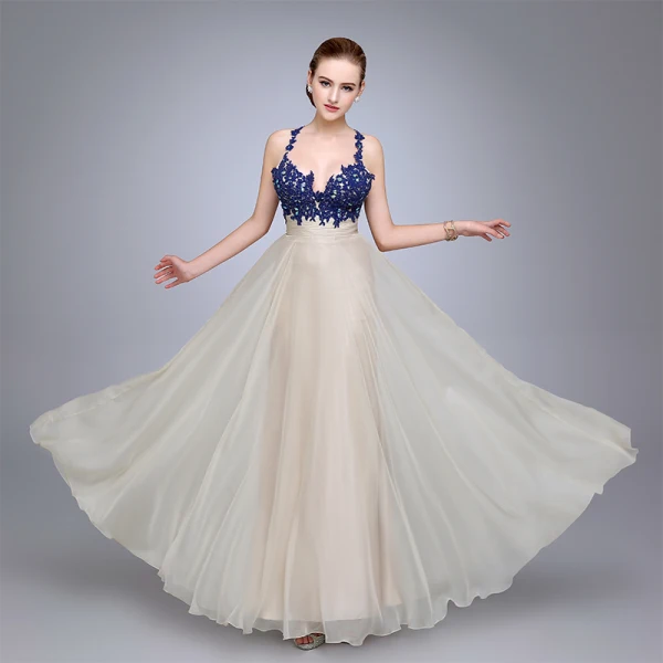 Sexy Royal Blue Evening Dresses 2020 A-Line / Princess Spaghetti Straps Rhinestone Lace Flower Sleeveless Backless Floor-Length / Long Formal Dresses Sexy Royal Blue Evening Dresses 2020 A-Line / Princess Spaghetti Straps Rhinestone Lace Flower Sleeveless Backless Floor-Length / Long Formal Dresses