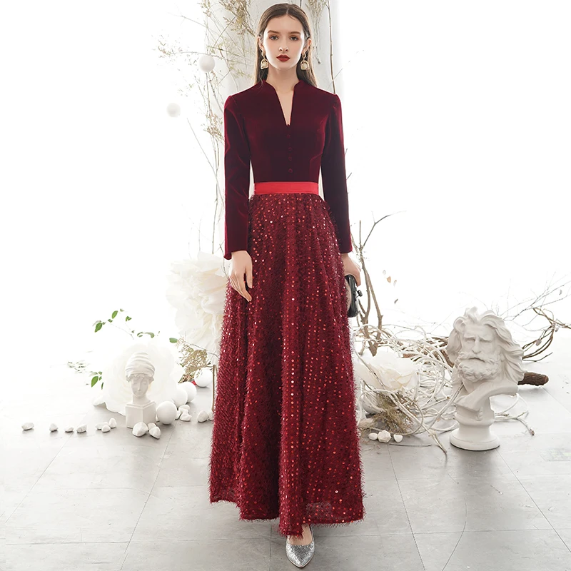 long purple floral dress Purple Chiffon Maxi Dress with Floral Pattern and Fitted Waist – Xiaolizi main image 0