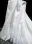Charmant Weiß Spitze Blumen Applikationen Brautkleider / Hochzeitskleider 2025 Ballkleid Bandeau Ärmellos Rückenfreies Hof-Schleppe Hochzeit