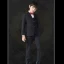Fashion Black Long Sleeve Boys Wedding Suits 2022 Wedding Coat Pants Shirt Vest