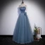 Chic / Beautiful Pool Blue Pleated Prom Dresses 2022 A-Line / Princess Spaghetti Straps Sleeveless Backless Floor-Length / Long Formal Dresses