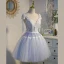Sexy Bleu Ciel En Dentelle Fleur Anniversaire Robe De Fête 2022 Princesse Bretelles Spaghetti Sans Manches Dos Nu Noeud Longue Robe De Ceremonie