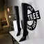 Fashion Black Street Wear Womens Boots 2022 9 cm Stiletto Heels Pointed Toe High Heels Boots