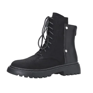 Chic Beautiful Black Street Wear Winter Womens Boots 2022 Waterproof Round Toe Flat Womens Boots