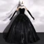 Vintage / Retro Black Satin Suede Prom Dresses 2022 Ball Gown Strapless Sleeveless Backless Floor-Length / Long Formal Dresses