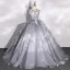 Mode Silber Grau Fallende Rüsche Ballkleider 2022 Ballkleid Bandeau Ärmellos Rückenfreies Lange Festliche Kleider