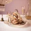 Sexy Champagne Prom Cocktail Party Womens Sandals 2022 Leather Feather Rhinestone 9 cm Stiletto Heels Open / Peep Toe Womens Sandals High Heels