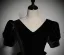 Vintage / Retro Dark Green Velvet Prom Dresses 2023 A-Line / Princess V-Neck Short Sleeve Backless Bow Floor-Length / Long Prom Formal Dresses