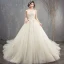 Luxury / Gorgeous Champagne Wedding Dresses 2018 Ball Gown Beading Rhinestone Spaghetti Straps Backless Sleeveless Royal Train Wedding