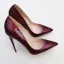 Fine Burgunder Aften Pumps 2020 12 cm Stiletthæler Spisse Pumps