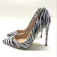 Mode Schwarz Weiß Freizeit Zebramuster Pumps 2020 12 cm Stilettos Spitzschuh Pumps