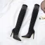 Charming Black Street Wear Womens Boots 2020 Rhinestone 12 cm Stiletto Heels Pointed Toe Boots