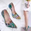 Schöne Multifarben Abend Pumps 2020 Schlangenhautmuster 13 cm Stilettos Spitzschuh Pumps