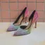 Charmant Multi-Couleurs Soirée Arc en ciel Escarpins 2020 Cuir Faux Diamant 9 cm Talons Aiguilles À Bout Pointu Escarpins