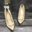 Schöne Champagner Freizeit Pumps 2020 Leder Satin 9 cm Stilettos Spitzschuh Pumps