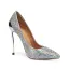 Charming Multi-Colors Rhinestone Wedding Shoes 2020 Leather 12 cm Stiletto Heels Pointed Toe Wedding Pumps