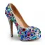 Chic / Belle Multi-Couleurs Soirée Escarpins 2020 Cuir Faux Diamant 14 cm Talons Aiguilles À Bout Rond Escarpins