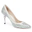 Charming Multi-Colors Rhinestone Wedding Shoes 2020 Leather Pearl 8 cm Stiletto Heels Pointed Toe Wedding Pumps