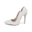 Charmant Ivoire Perle Chaussure De Mariée 2020 Cuir Faux Diamant 10 cm Talons Aiguilles À Bout Pointu Mariage Escarpins