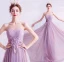 Charmant Lilas Robe De Soirée 2020 Princesse Bustier Perlage Paillettes Cristal Appliques En Dentelle Fleur Sans Manches Dos Nu Longue Robe De Ceremonie
