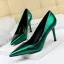 Vintage Dunkelgrün Abend Pumps 2020 8 cm Stilettos Spitzschuh Pumps