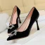 Abordable Noire Cocktail Faux Diamant Escarpins 2020 9 cm Talons Aiguilles À Bout Pointu Escarpins