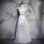 Chic / Belle Ivoire Robe De Soirée 2018 Princesse Dessin animé Bretelles Spaghetti Dos Nu Sans Manches Longue Robe De Ceremonie