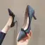 Modest / Simple Green Casual Pumps 2020 Suede 7 cm Stiletto Heels Pointed Toe Pumps