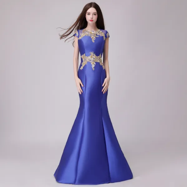 Appliques Pearls Scoop Evening Dress Appliques Pearls Scoop Evening Dress