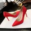 Simple Rouge Bureau OL Escarpins 2020 Cuir Verni 9 cm Talons Aiguilles À Bout Pointu Escarpins