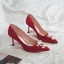 Chinese style Red Pearl Wedding Shoes 2020 Rhinestone 8 cm Stiletto Heels Pointed Toe Wedding Pumps