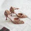 Schick Chinesischer Stil Rot Brautschuhe 2020 Knöchelriemen Perle Strass 8 cm Stilettos Spitzschuh Hochzeit Hochhackige