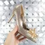 Charming Champagne Evening Party Crystal Pumps 2020 Rhinestone 7 cm Stiletto Heels Pointed Toe Pumps