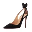 Sexy Black Evening Party Leather Womens Shoes 2020 10 cm Stiletto Heels Pointed Toe Heels