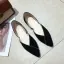 Modest / Simple Black Casual Suede Flat Womens Shoes 2020 Pointed Toe