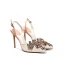 Sexy Champagne Lace Rhinestone Wedding Shoes 2020 Ankle Strap 10 cm Stiletto Heels Pointed Toe Wedding Heels