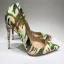 Unieke Multi-Kleuren camouflage Straatkleding Pumps 2020 Lakleer 12 cm Naaldhakken / Stiletto Spitse Neus Pumps